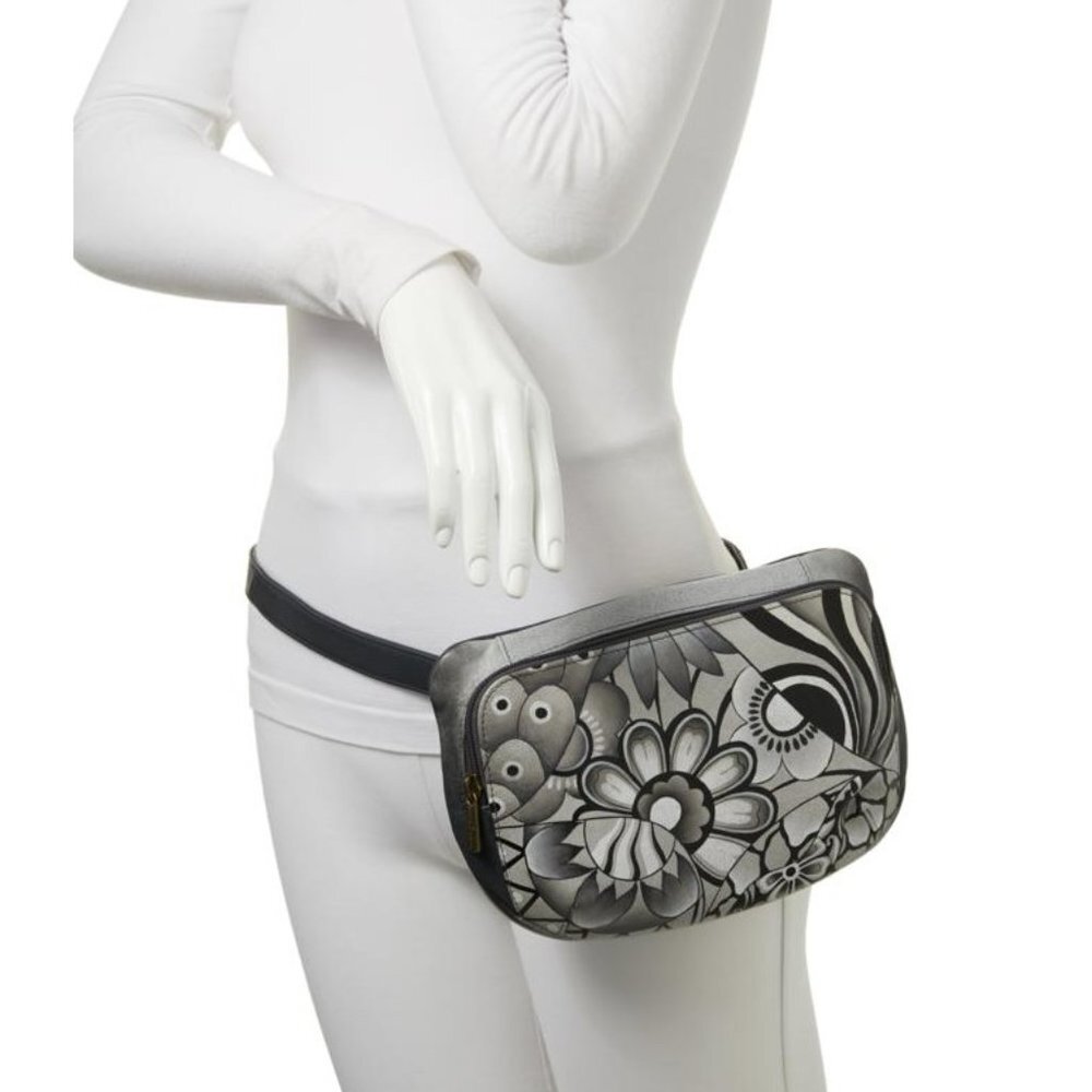 Anuschka Hand-Painted Leather Belt Bag
